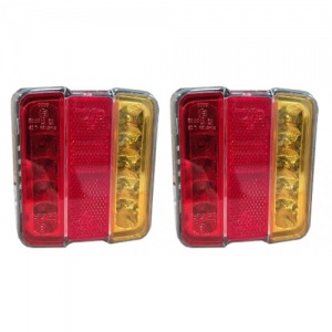 4'' Square LED Tail Light Pair (LG529)